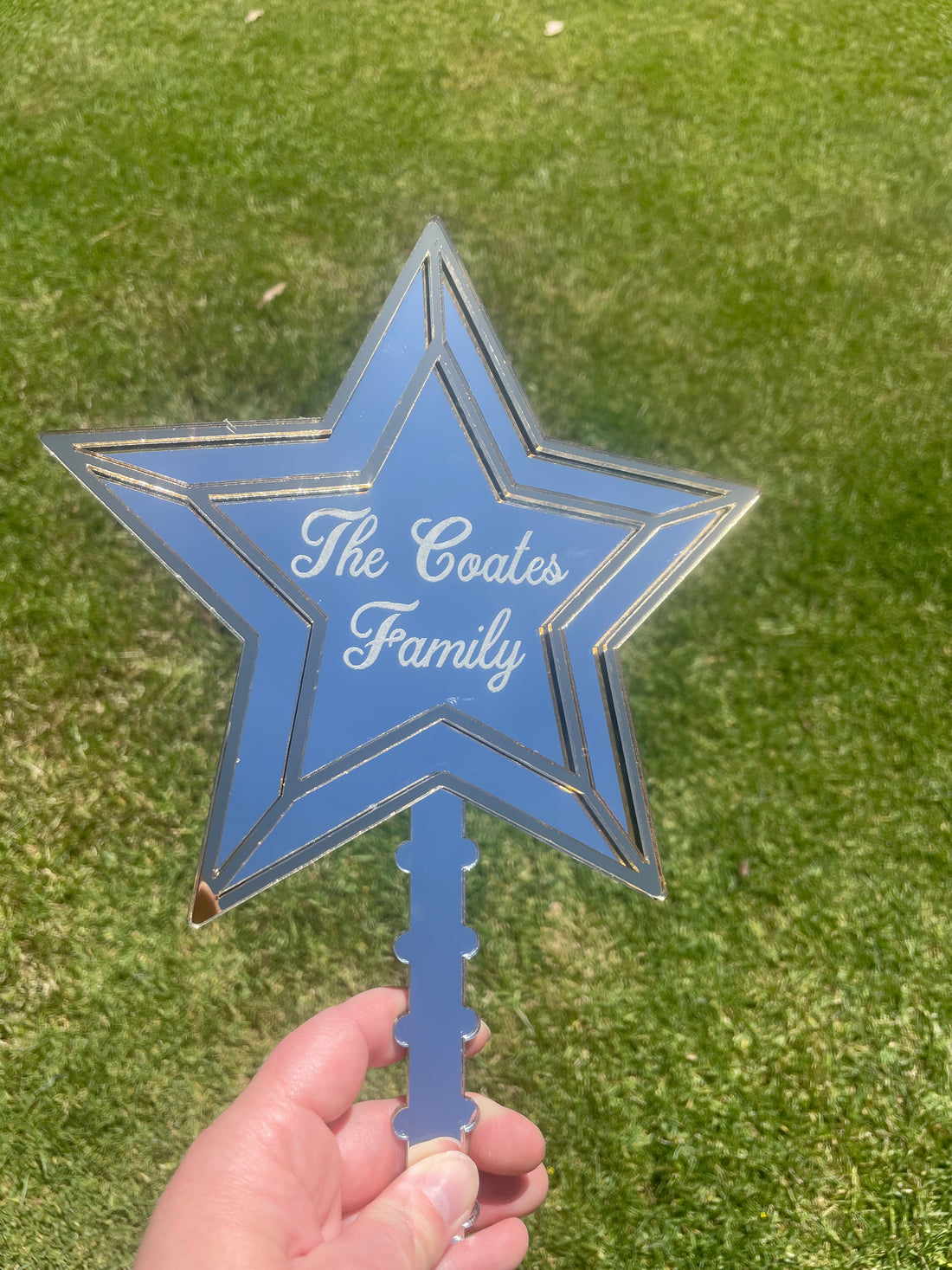 Personalised Christmas Star Tree Topper