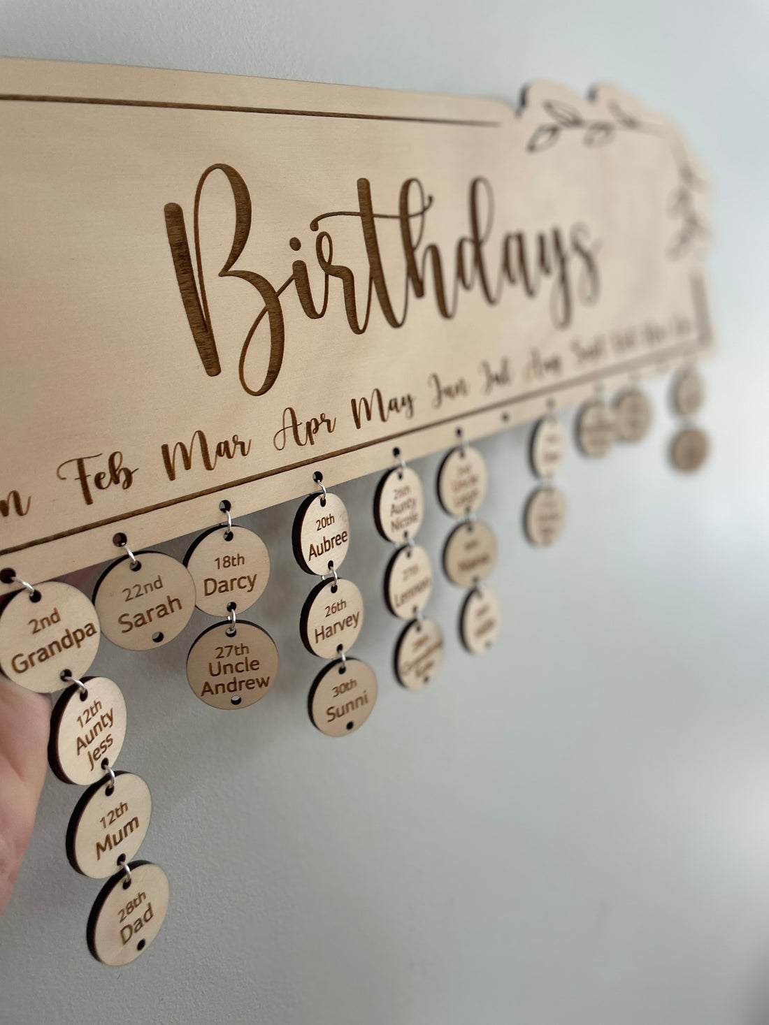 Birthday Calendar Wall Hanging