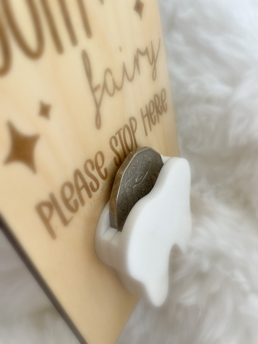 Personalised Tooth Fairy Door Hanger with Tooth Holder
