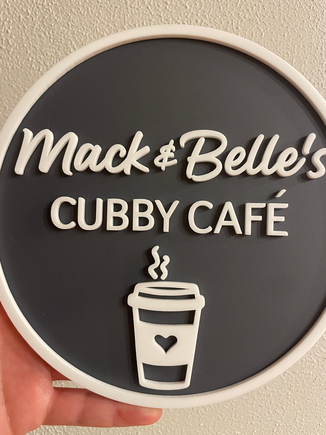 Personalised Cubby Café Sign – Custom Playhouse Décor (Acrylic)