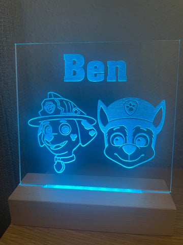 Custom LED light (base and custom sign)