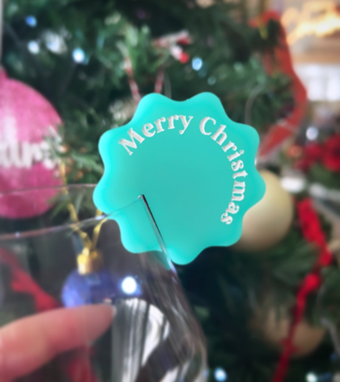 Christmas drink tags