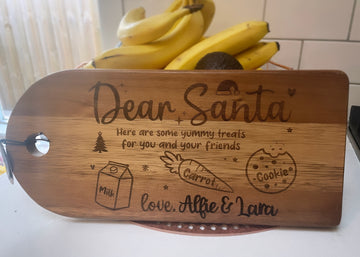 Personalised Santa Snack Boards