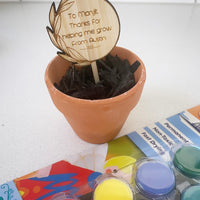 MINI Teacher Appreciation Personalised Planter Stick - Natural Bamboo