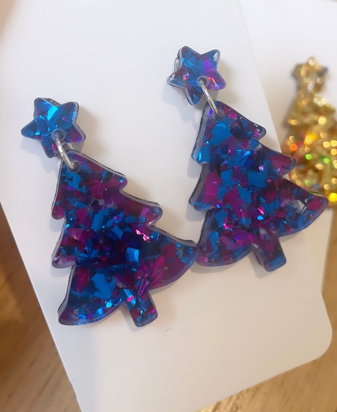 Christmas tree earrings