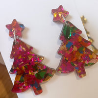 Christmas tree earrings