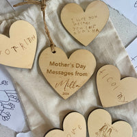 Personalised Hand Drawn or Written “Mother’s Day Messages”(x5 plus bag and disc)