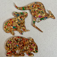 Australian Animal Christmas Decorations. Set of 3