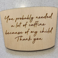 Teacher Appreciation Coffee Cup Gift Card Holder