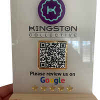 Custom Google Review QR Code Sign - Acrylic