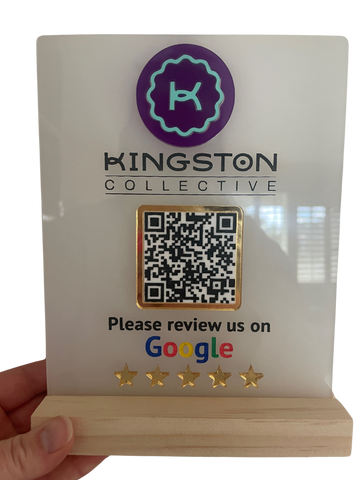 Custom Google Review QR Code Sign - Acrylic