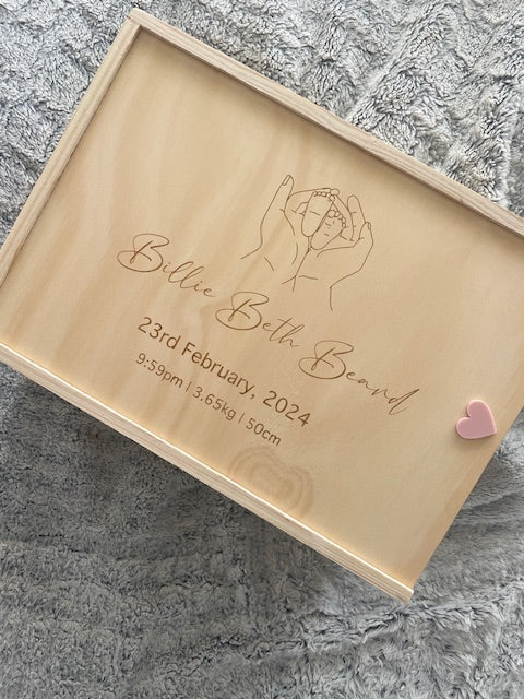 Personalised Baby Keepsake Box