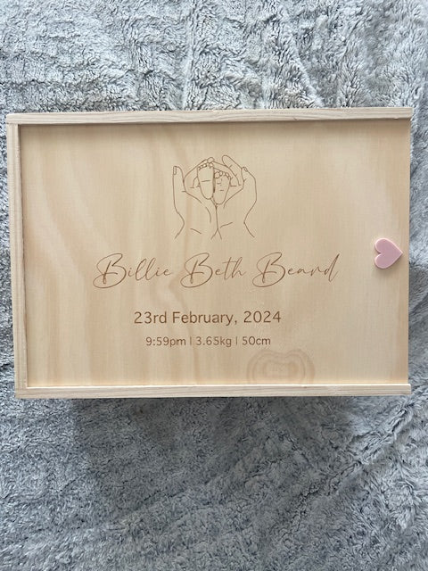 Personalised Baby Keepsake Box