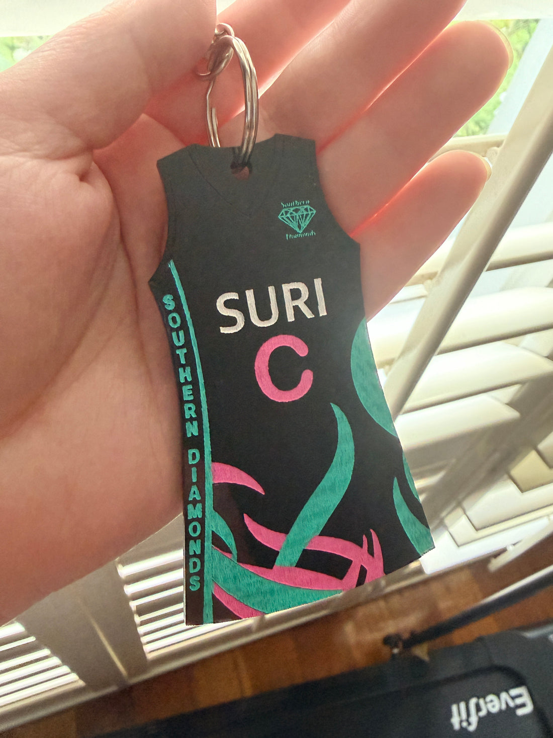 Southern Diamonds Netball Club Keyring