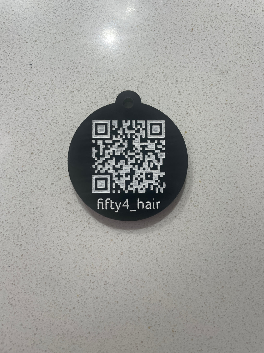 Business QR Code Double Sided Keyring