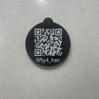 Business QR Code Double Sided Keyring