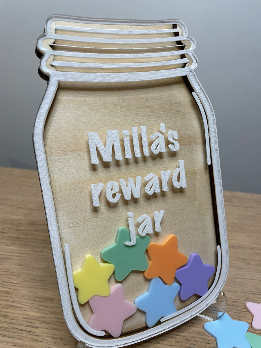 Small Personalised Reward Jar