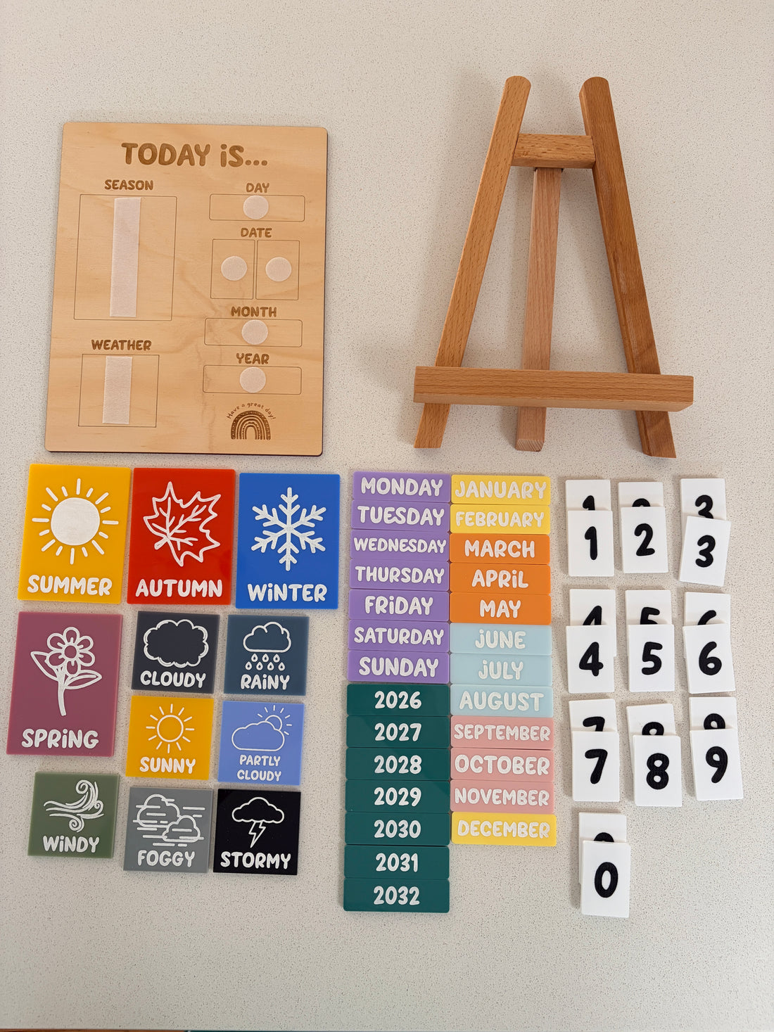 Today is… calendar board