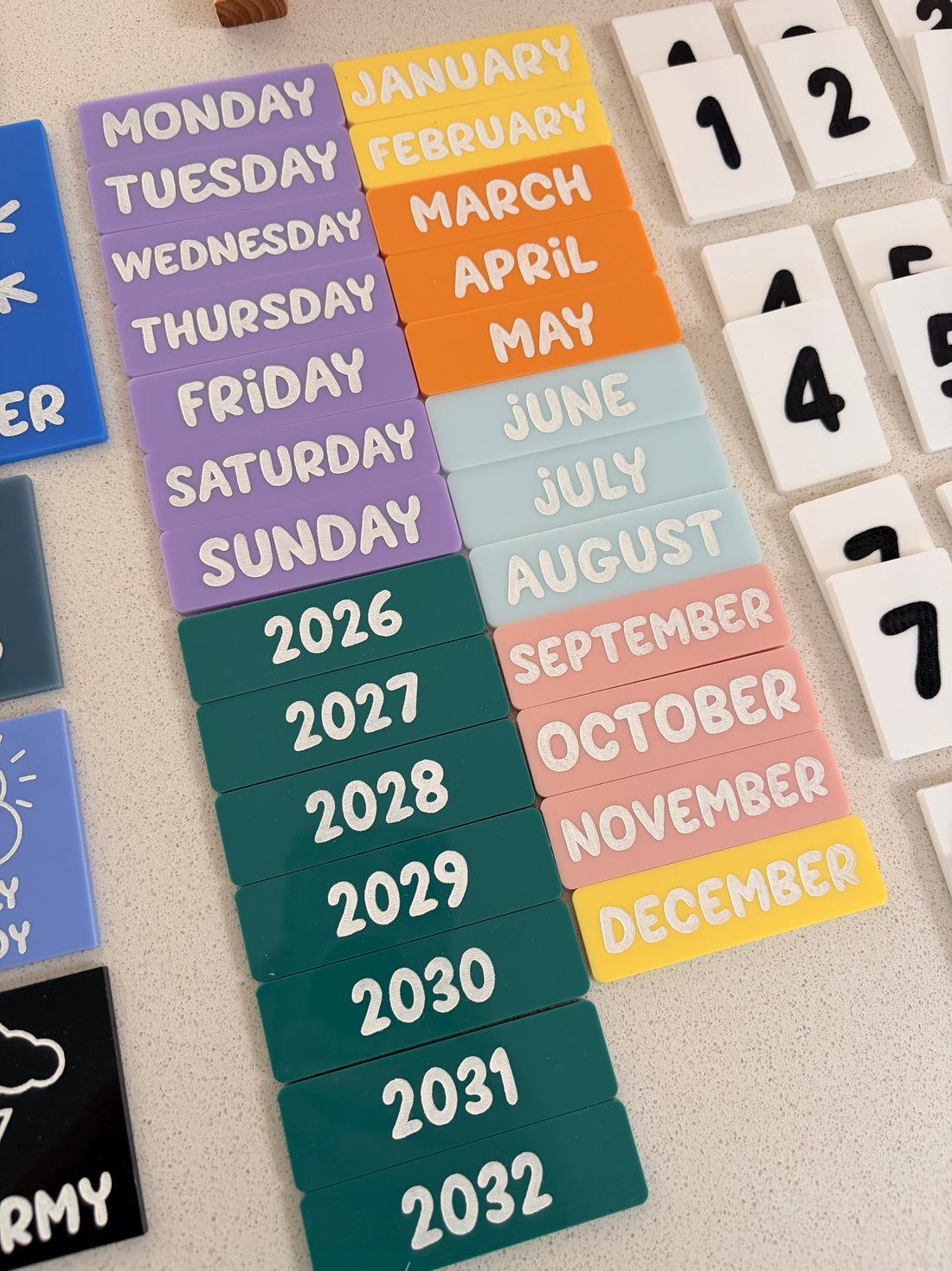 Today is… calendar board