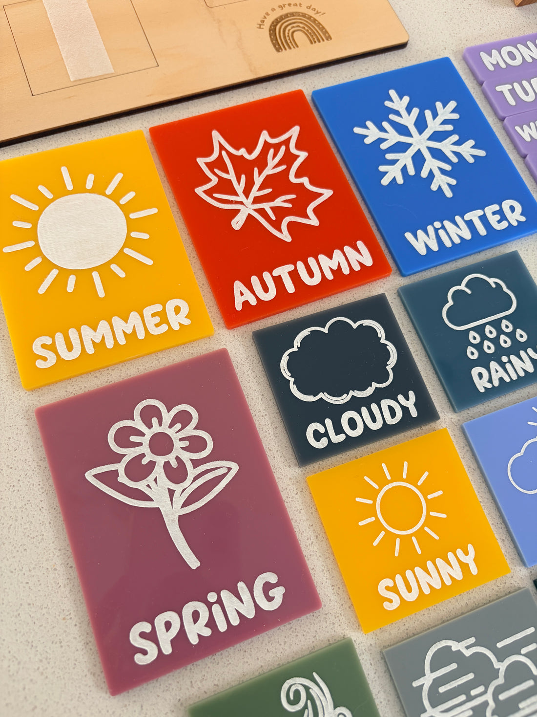 Today is… calendar board