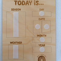 Today is… calendar board