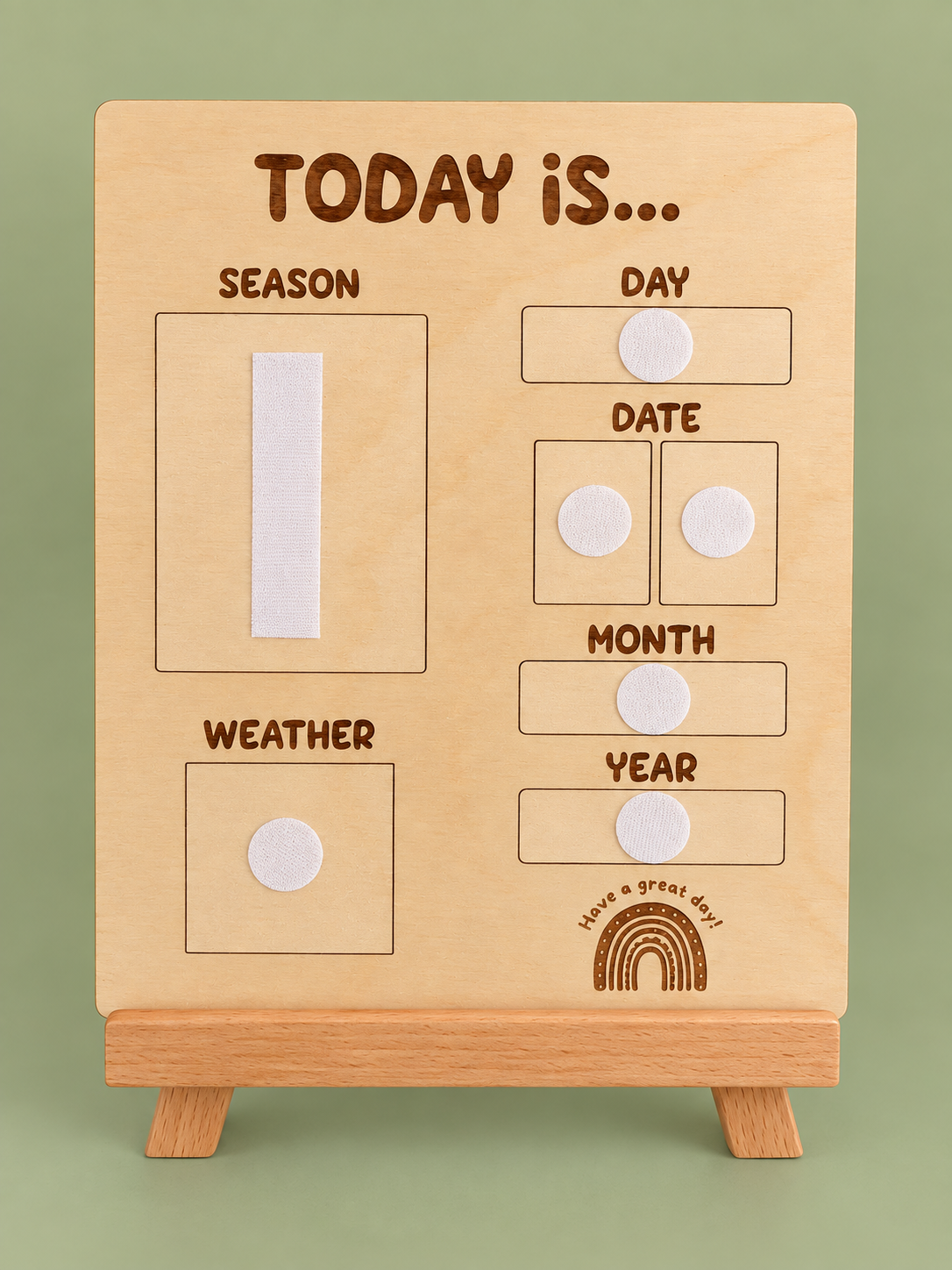 Today is… calendar board