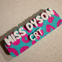 Personalised Leopard Print Name Badge