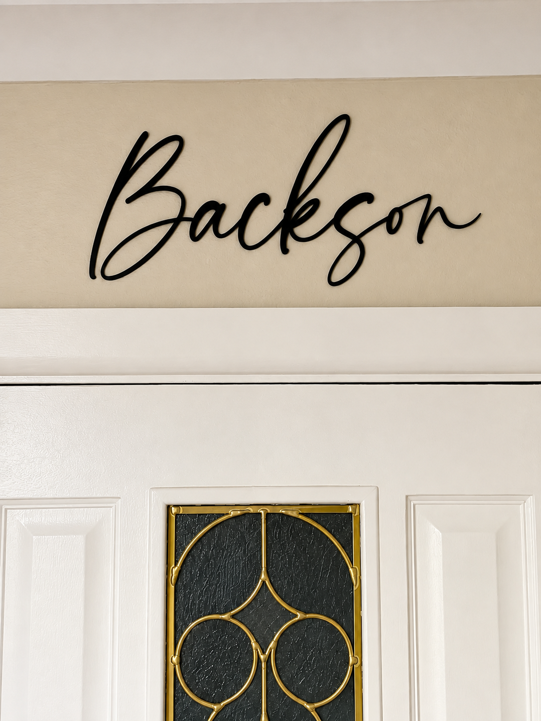 “Love you, bye” wooden wall art