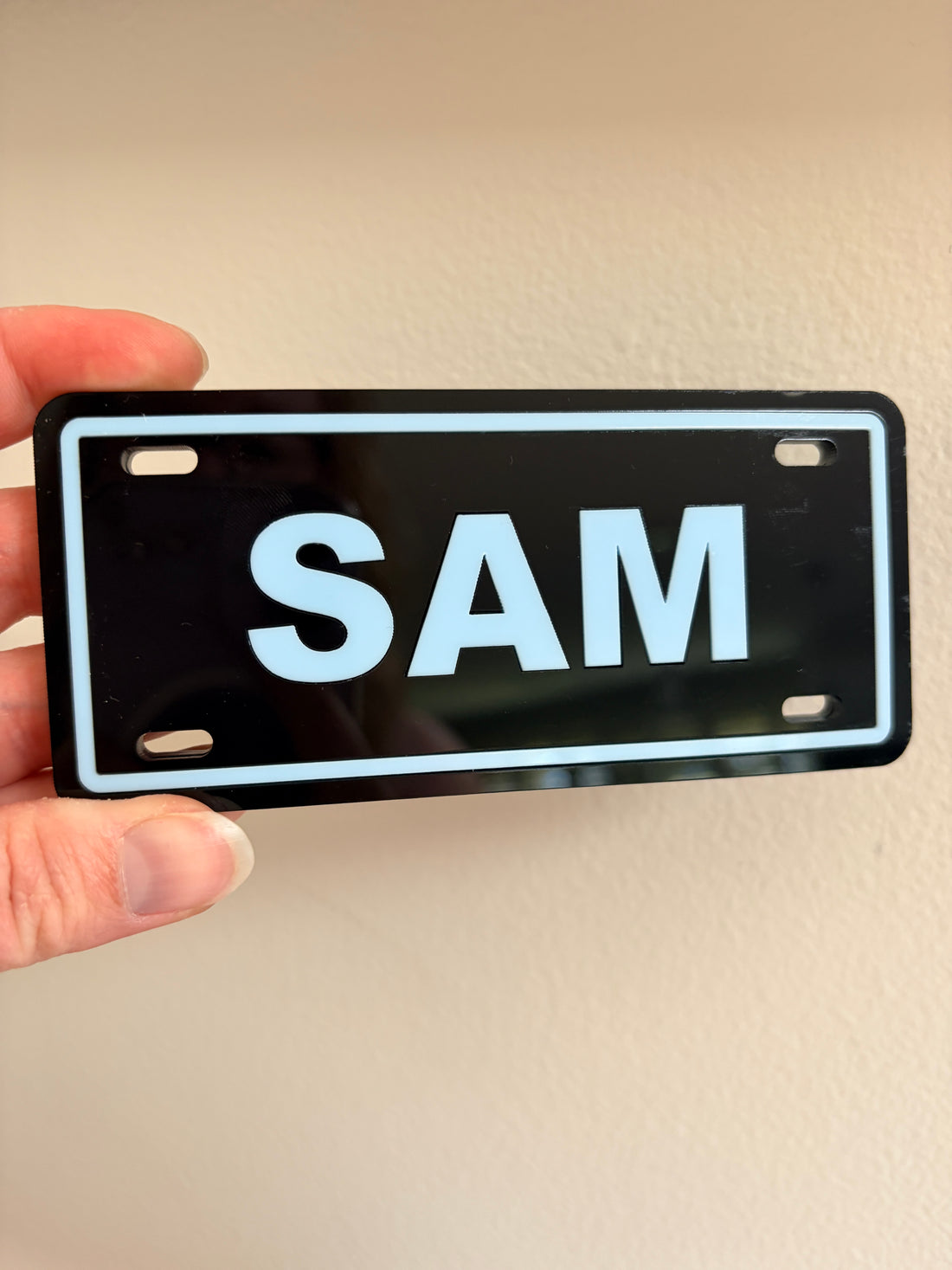 Personalised Walker & Wheelchair Number Plate – Custom Acrylic Accessory for Mobility Aids