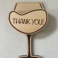 Teacher Appreciation Wine Glass Gift Card Holder