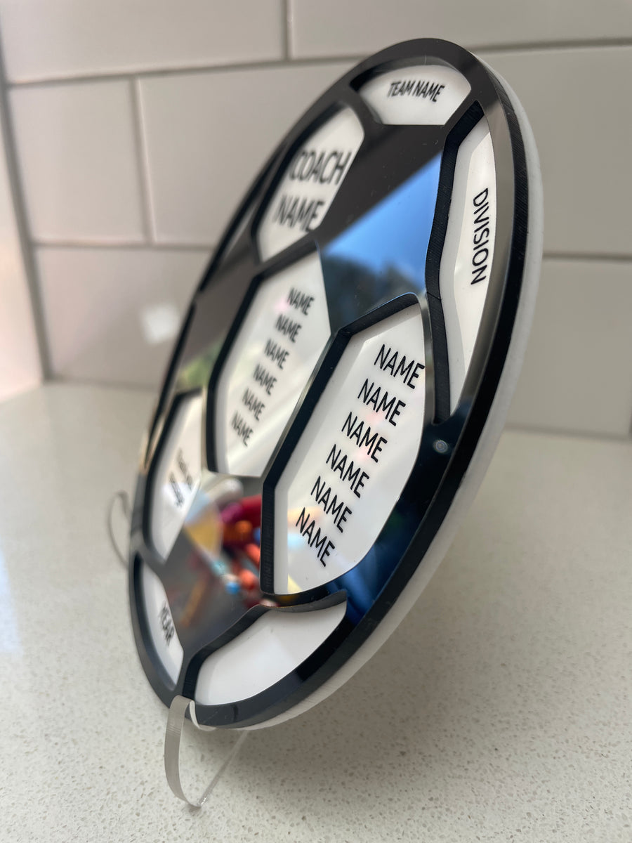Custom Football (Soccer) Coach Gift – Coach Appreciation Plaque