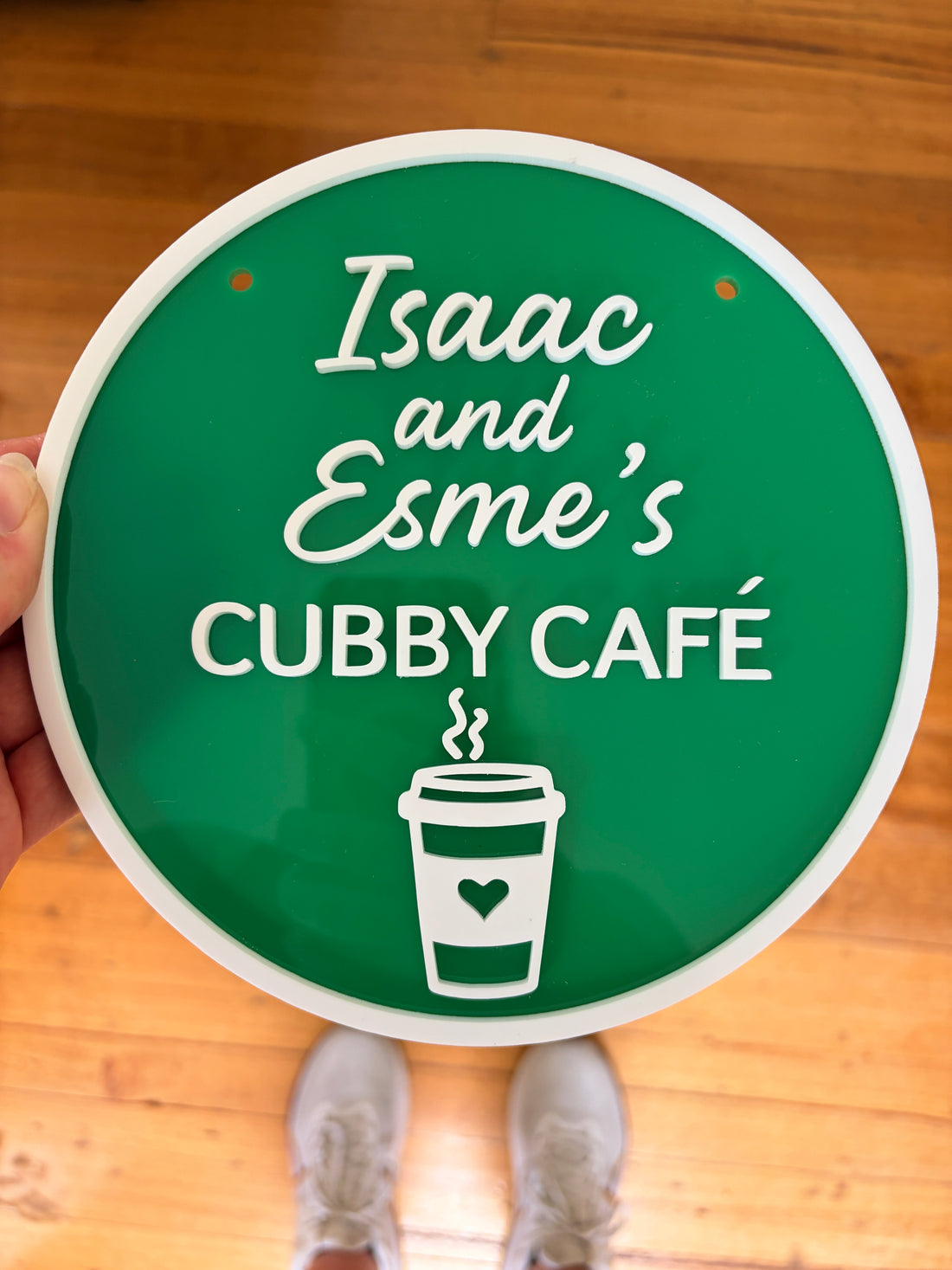 Personalised Cubby Café Sign – Custom Playhouse Décor (Acrylic)