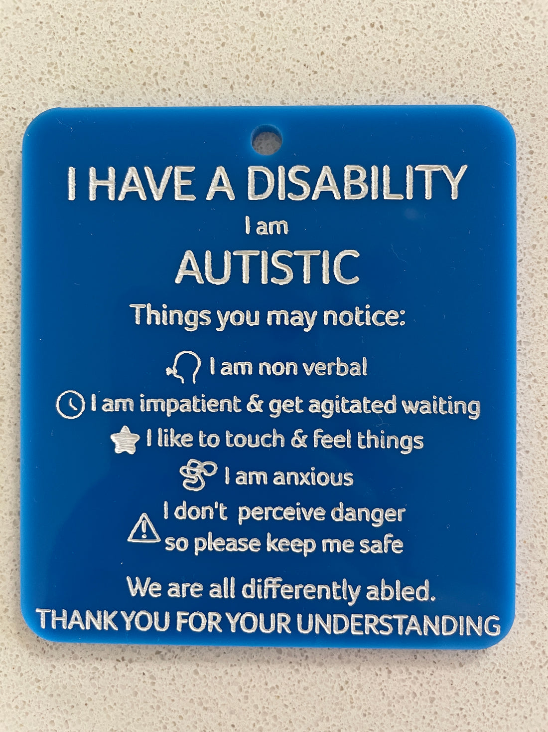 Disability Support Worker tag & lanyard