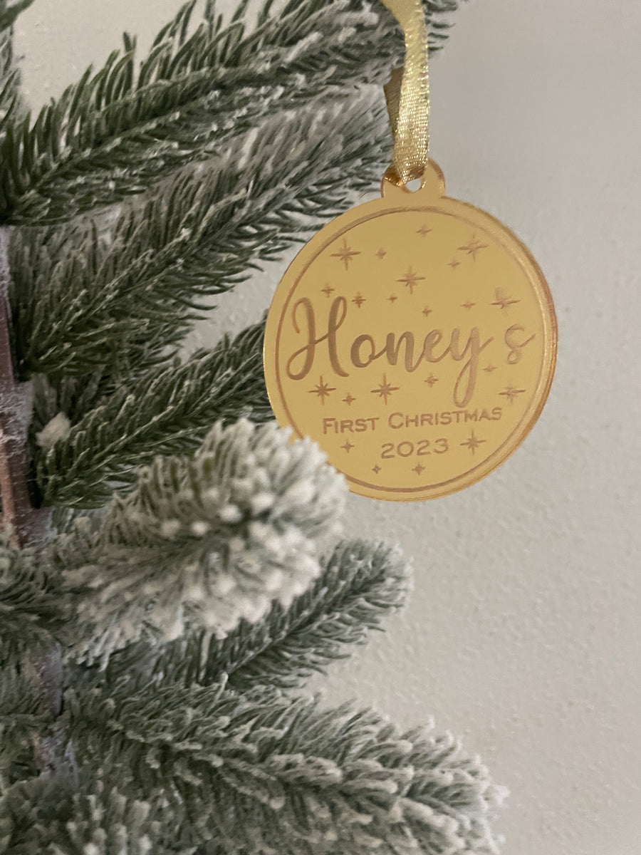 Personalised ‘My First Christmas’ Christmas tree decoration