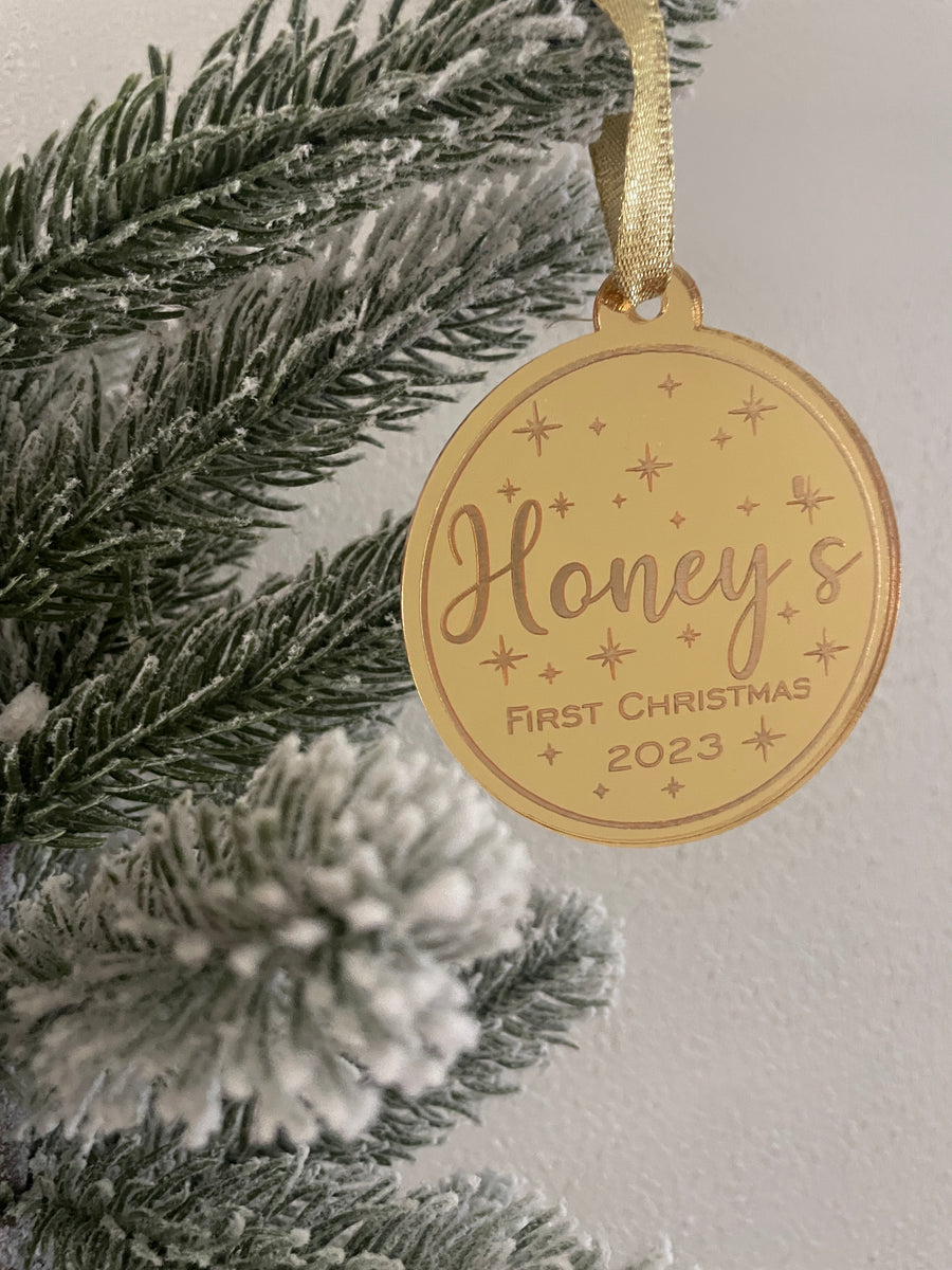 Personalised ‘My First Christmas’ Christmas tree decoration