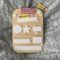 First and Last Day of School Boards - Daisies or Stars (Interchangeable name)