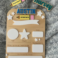 First and Last Day of School Boards - Daisies or Stars (Interchangeable name)