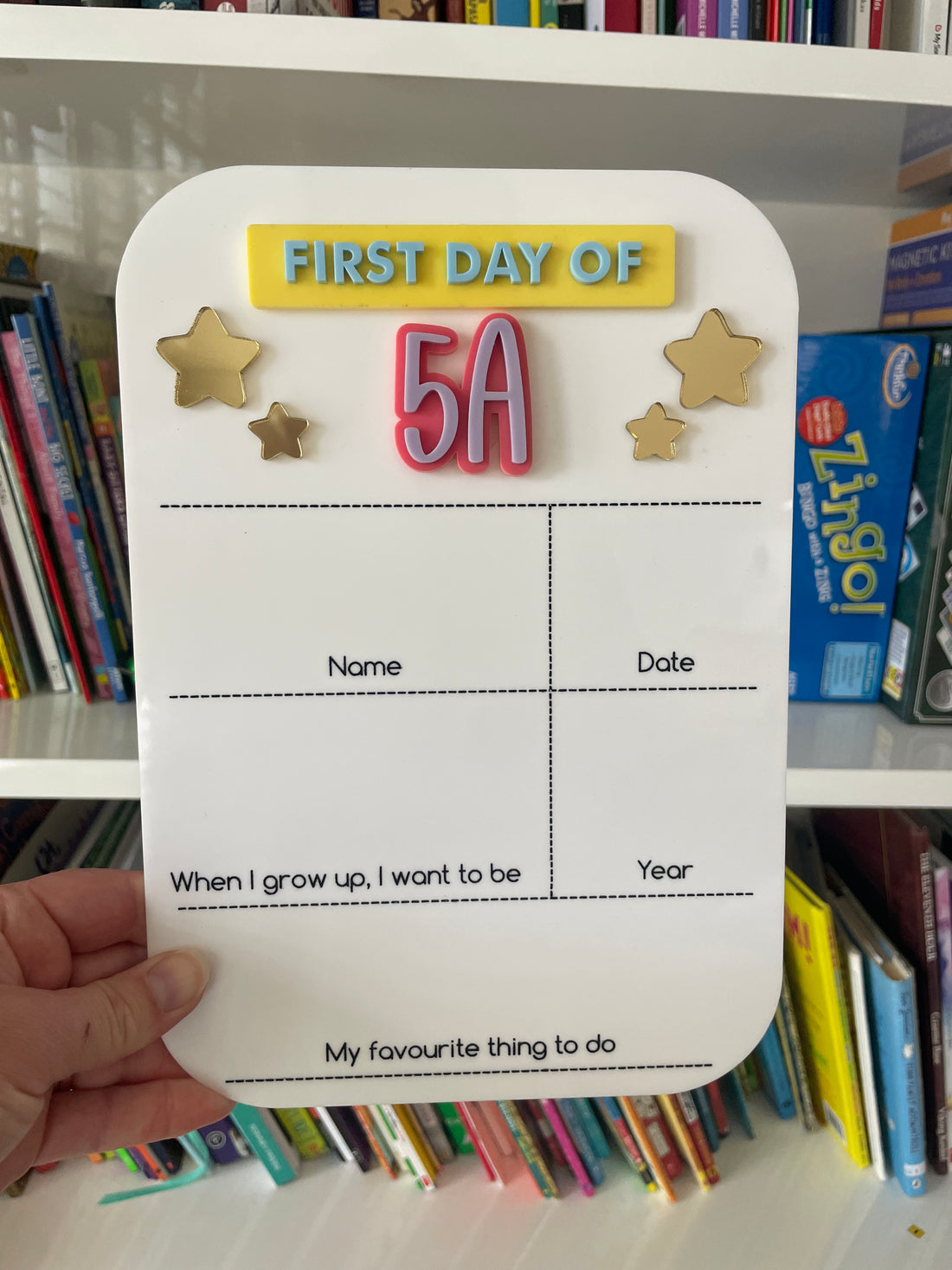 Classroom First & Last Day Board