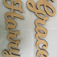 Custom Wooden Wall Name Sign