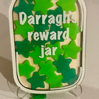 Small Personalised Reward Jar