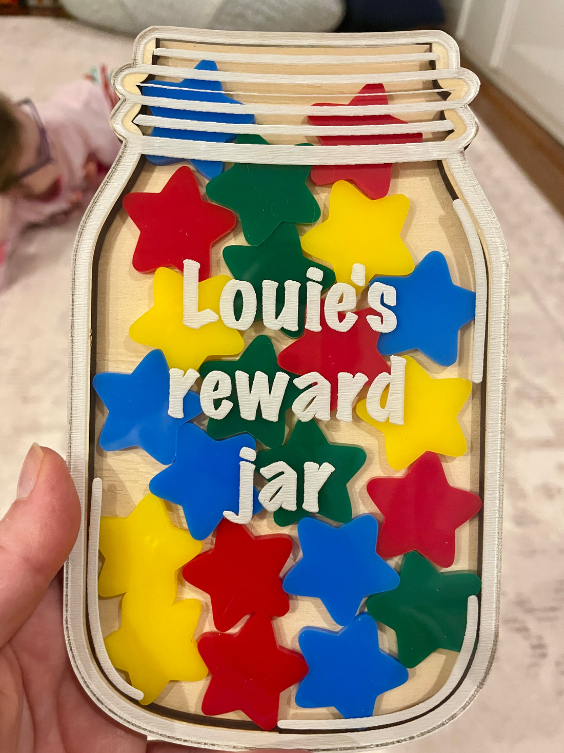 Small Personalised Reward Jar