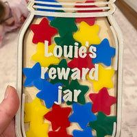 Small Personalised Reward Jar