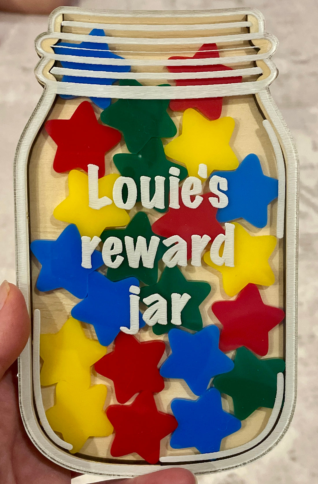 Small Personalised Reward Jar