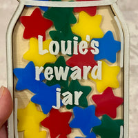 Small Personalised Reward Jar