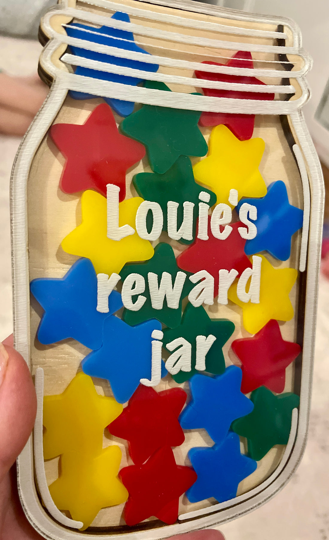 Small Personalised Reward Jar