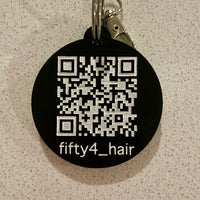 Business QR Code Double Sided Keyring