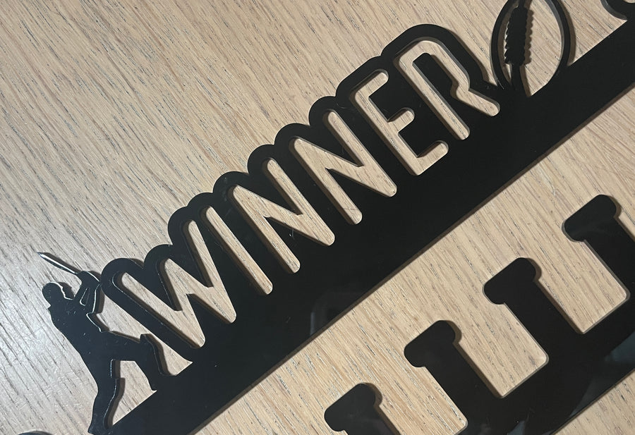 Winner 9 peg medal hanger