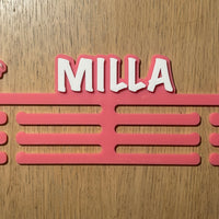 Personalised 12 stem medal hanger