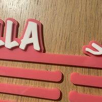 Personalised 12 stem medal hanger