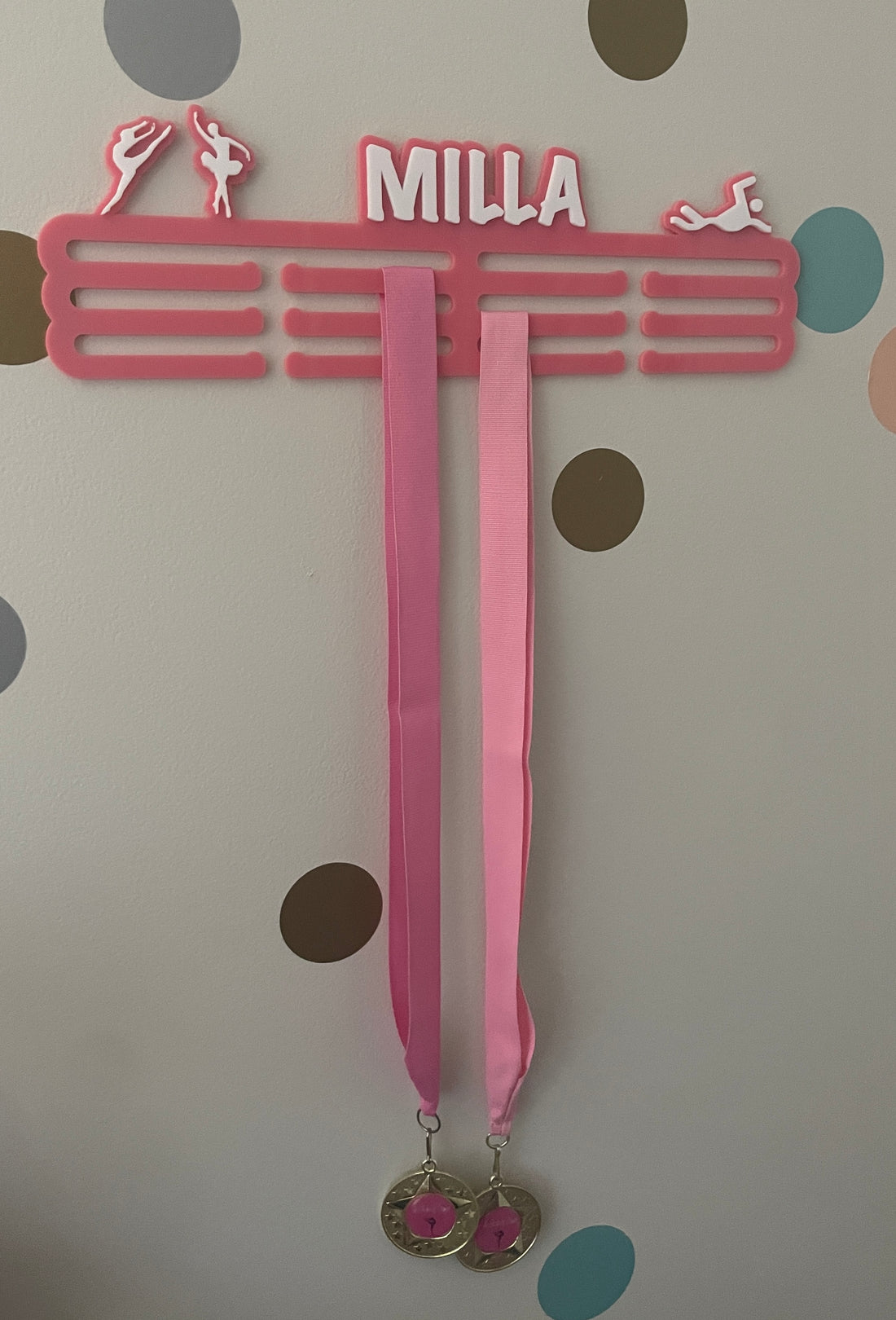 Personalised 12 stem medal hanger